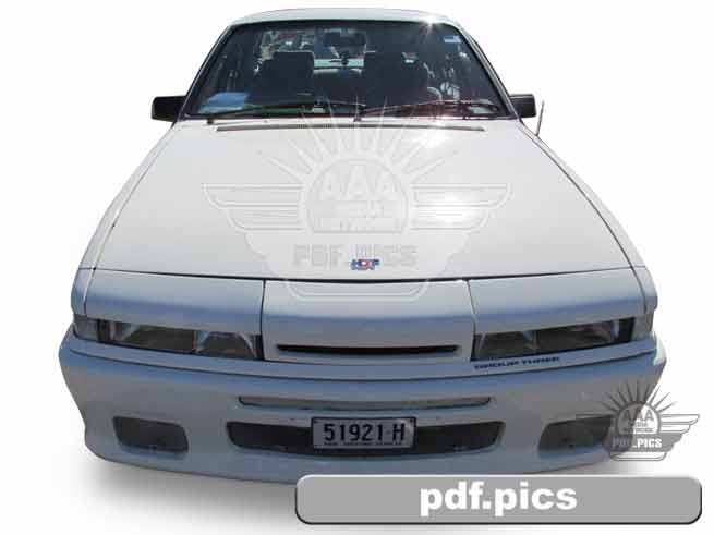 VL Commodore Sedan Front View