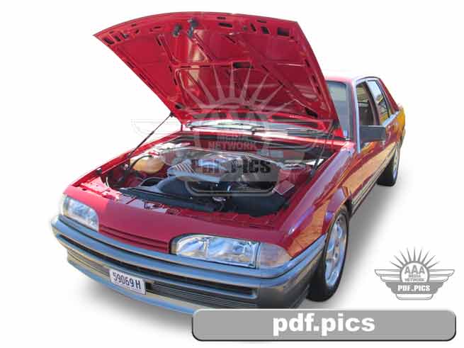 VL Commodore Sedan Front Passenger Side View