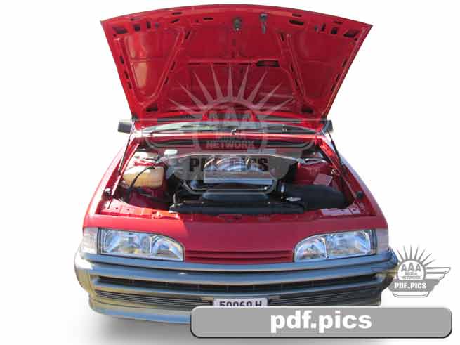 VL Commodore Sedan Front View