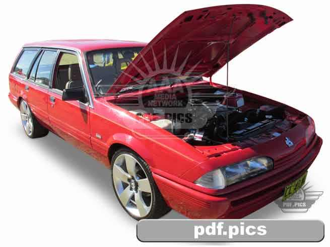 VL Commodore Station Wagon Front Drivers Side View