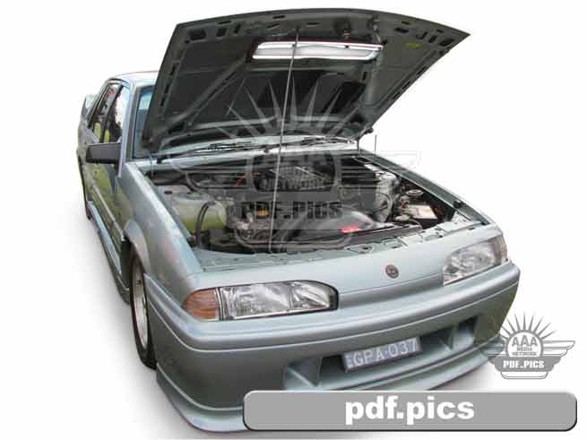 VL Commodore Sedan Front Drivers Side View