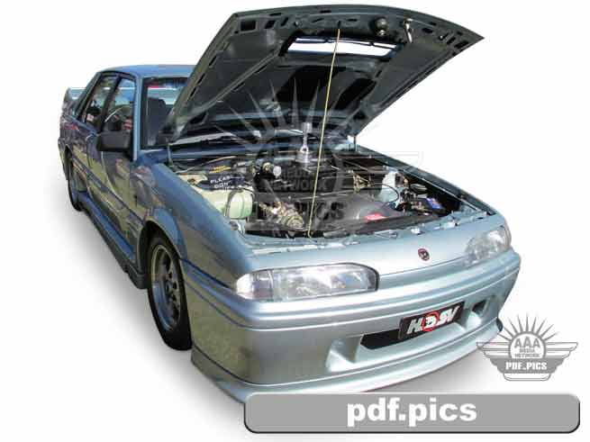 VL Commodore Sedan Front Drivers Side View