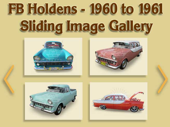 FB Holden V1N1 Sliding Image Gallery