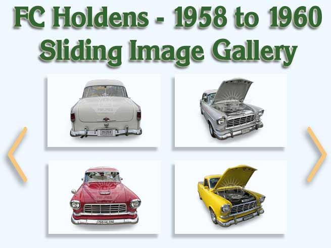 FC Holden V1N1 Sliding Image Gallery