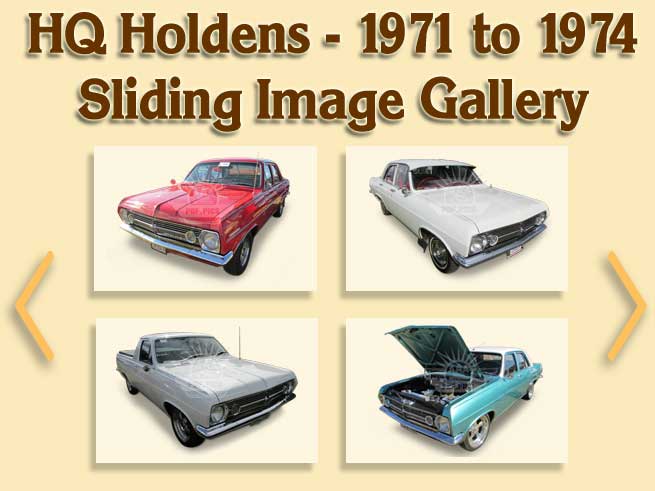 HQ Holden V1N1 Sliding Image Gallery