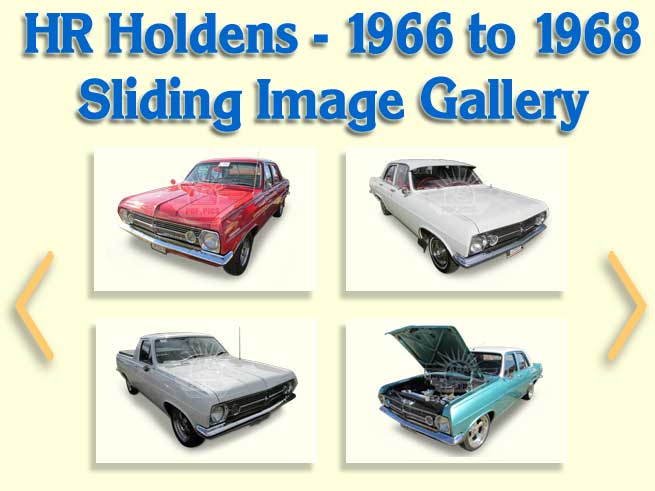 HR Holden V1N1 Sliding Image Gallery