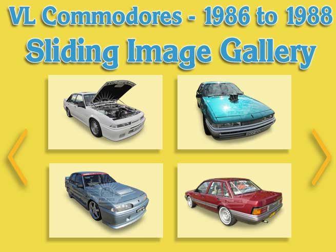 VL Commodore V1N1 Sliding Image Gallery